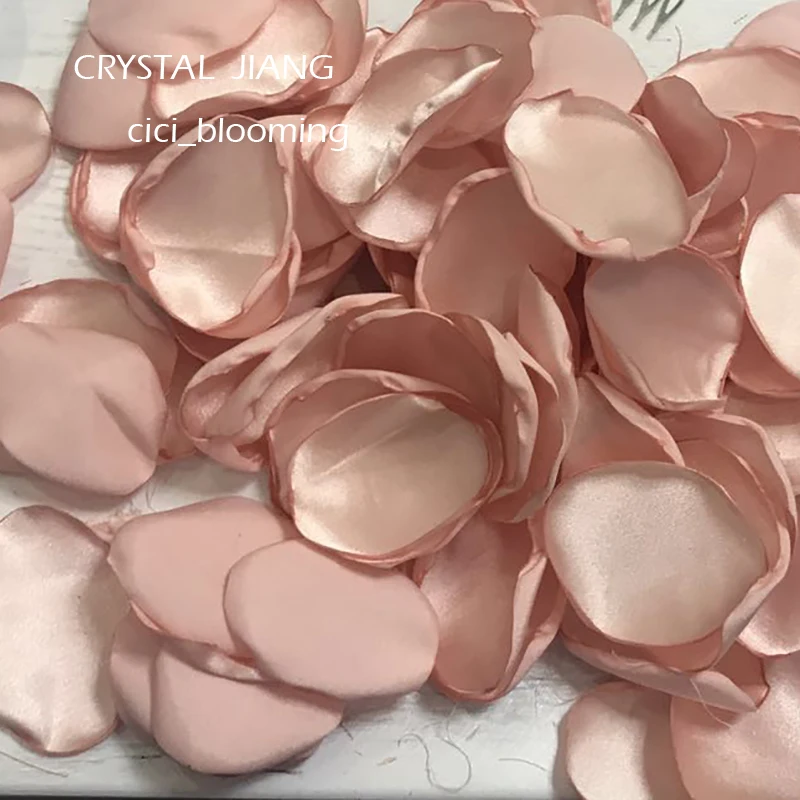 

Petals For Weddings Peach Color Flower Girl Rose Petal 100 pieces /Lot Real Image