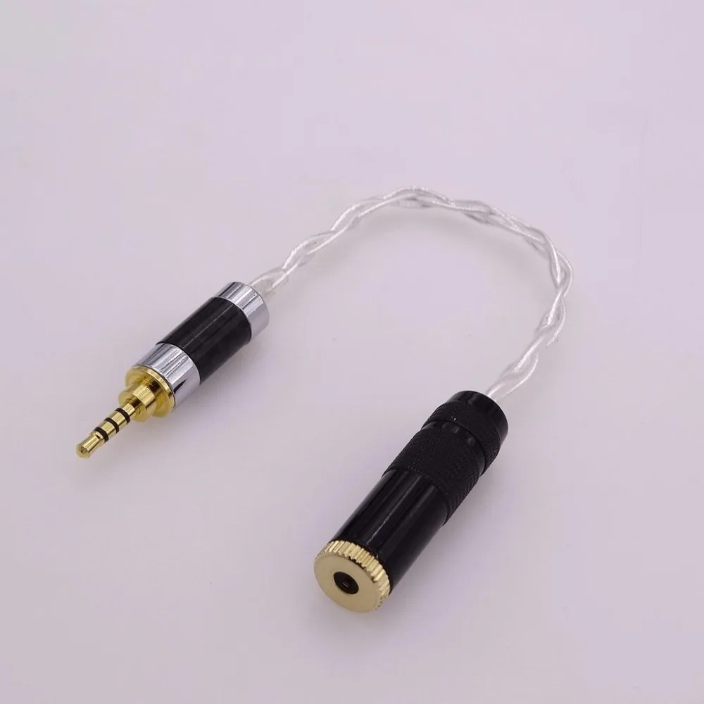 

10CM 2.5mm TRRS Balanced to 3.5mm Female Balanced Headphone Audio Adapter Cable For Astell&kern AK240 AK380 AK320 DP-X1 FIIO