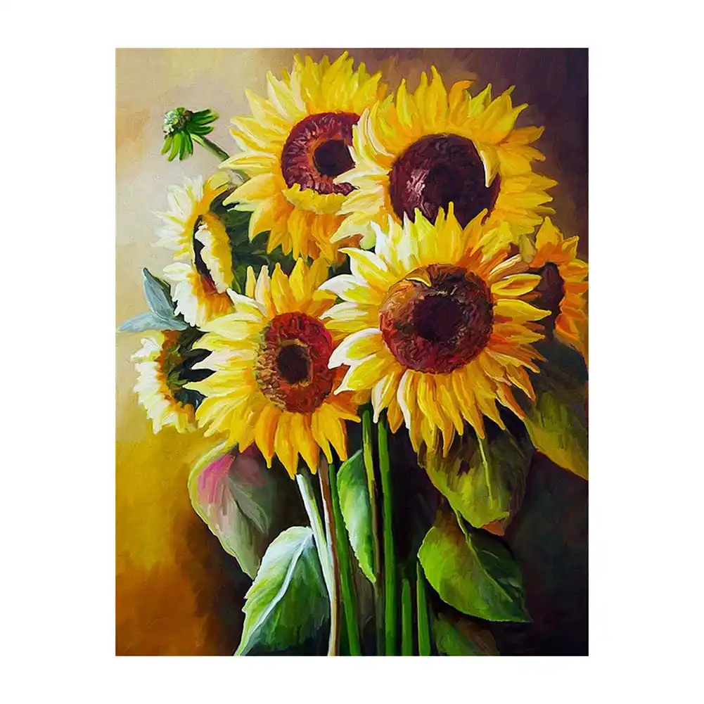 30x40 см 5D подсолнечника Стразы Вышивка крестиком DIY полный набор для рисования с