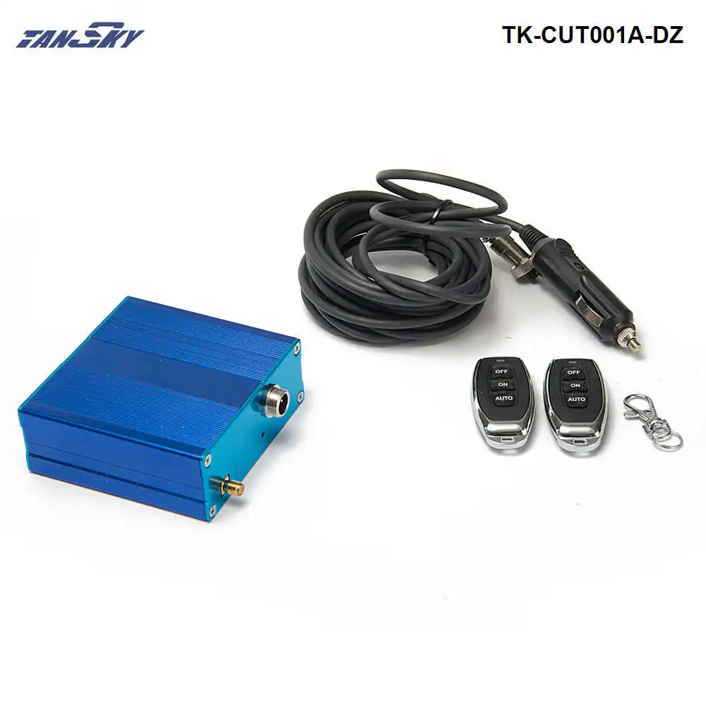 Electric Exhaust Cut out Vlave Controller +2 Remote Kit For Exhaust Catback Downpipe TK-CUT001A-DZ