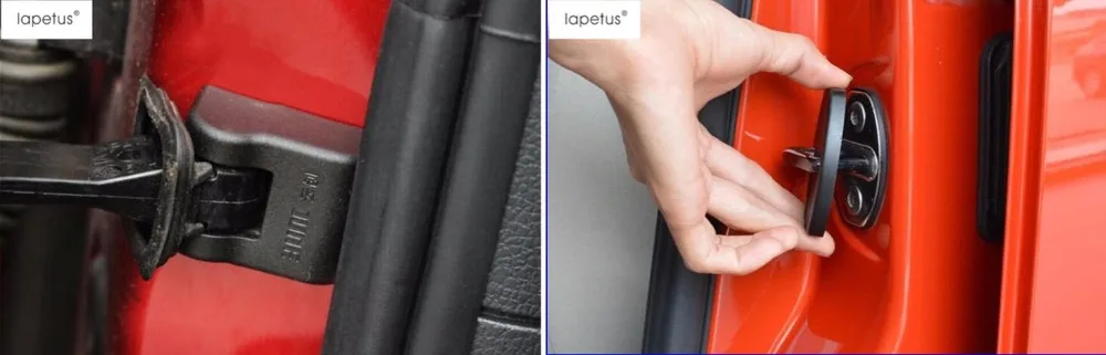 

Lapetus Accessories For Volkswagen T-Roc T Roc 2018 2019 Inside Door Arm Stop Rust Waterproof + Lock Protector Molding Cover Kit