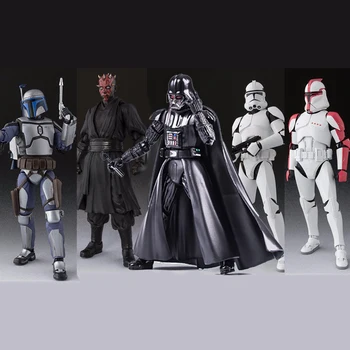 

SHF Star Wars Darth Vader Luke Skywalker Rogue K-2SO Darth Maul Jango Fetts Trooper Phase I II Action Figure