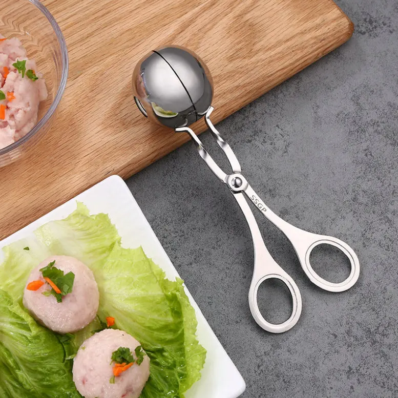 high quality Meatball Maker Stainless Steel 304 Stuffed Meatball Clip Fish Meat Rice Ball Maker Mold