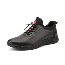 New korean style men’s casual flats shoes men walking lace up round toe popular student shoes size 39-44 black gray white red
