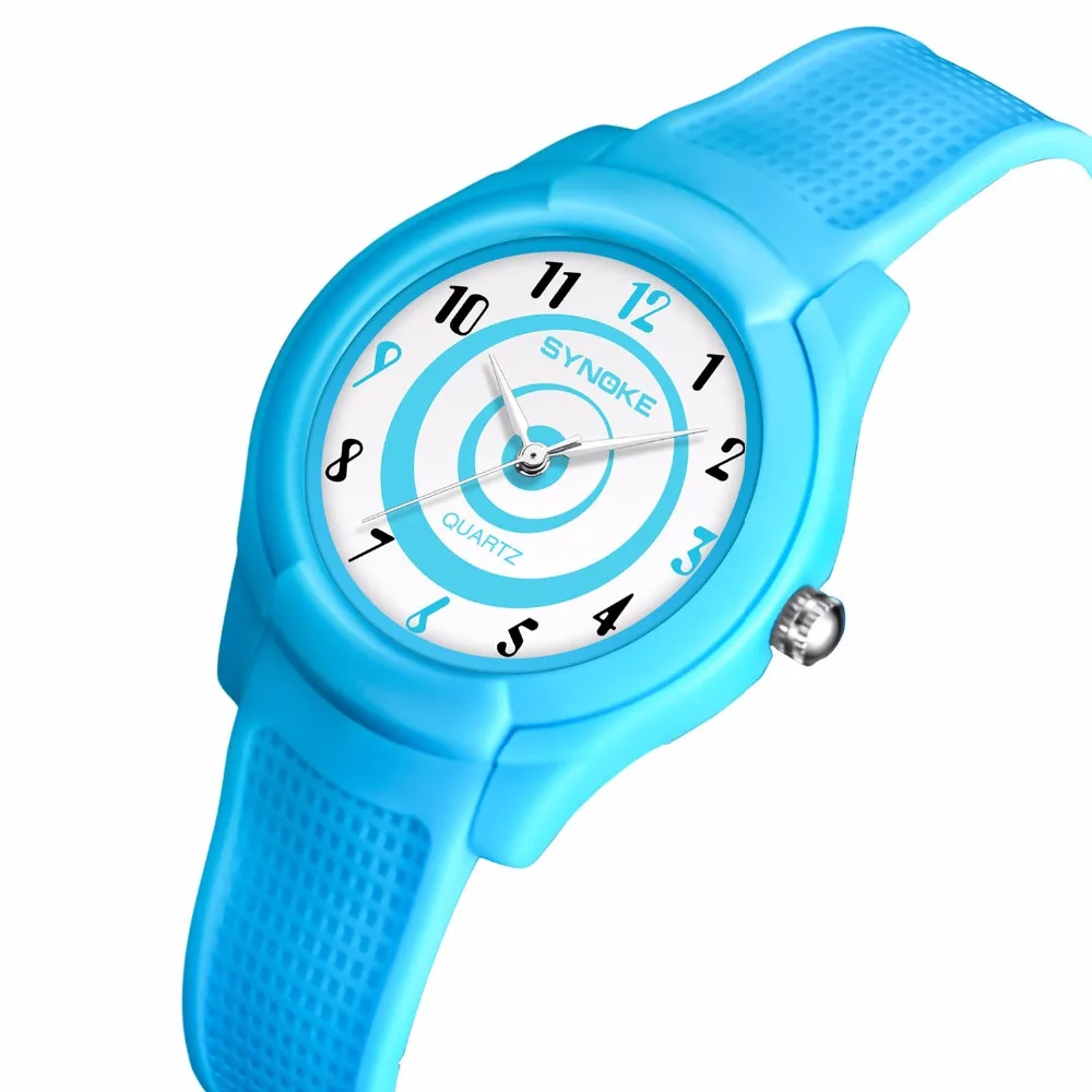 Детские часы для мальчиков и девочек мягкий силиконовый мультяшный персонаж детские часы студенческие наручные кварцевые часы 50 м водонепроницаемые часы Ninos swim Watch+ Box