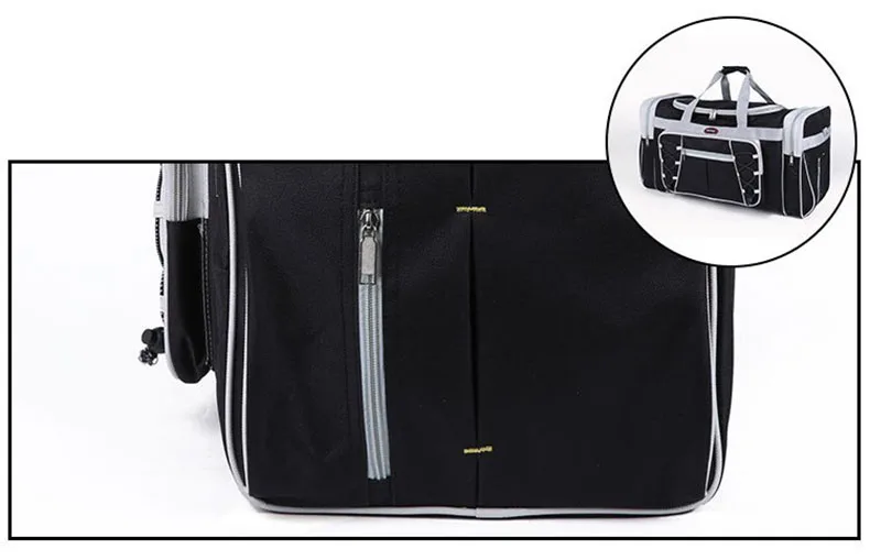 Waterproof Nylon Luggage Gym Bags Outdoor Bag Large Traveling Tas For Women Men Travel Dufflel Sac De Sport Handbags Sack XA15WD