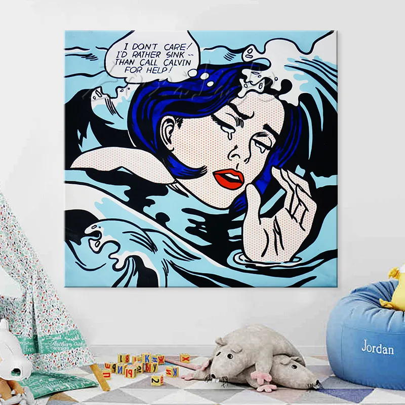 Живопись маслом на холсте lichroy tenstein поп арт для девушек уличное искусство картина