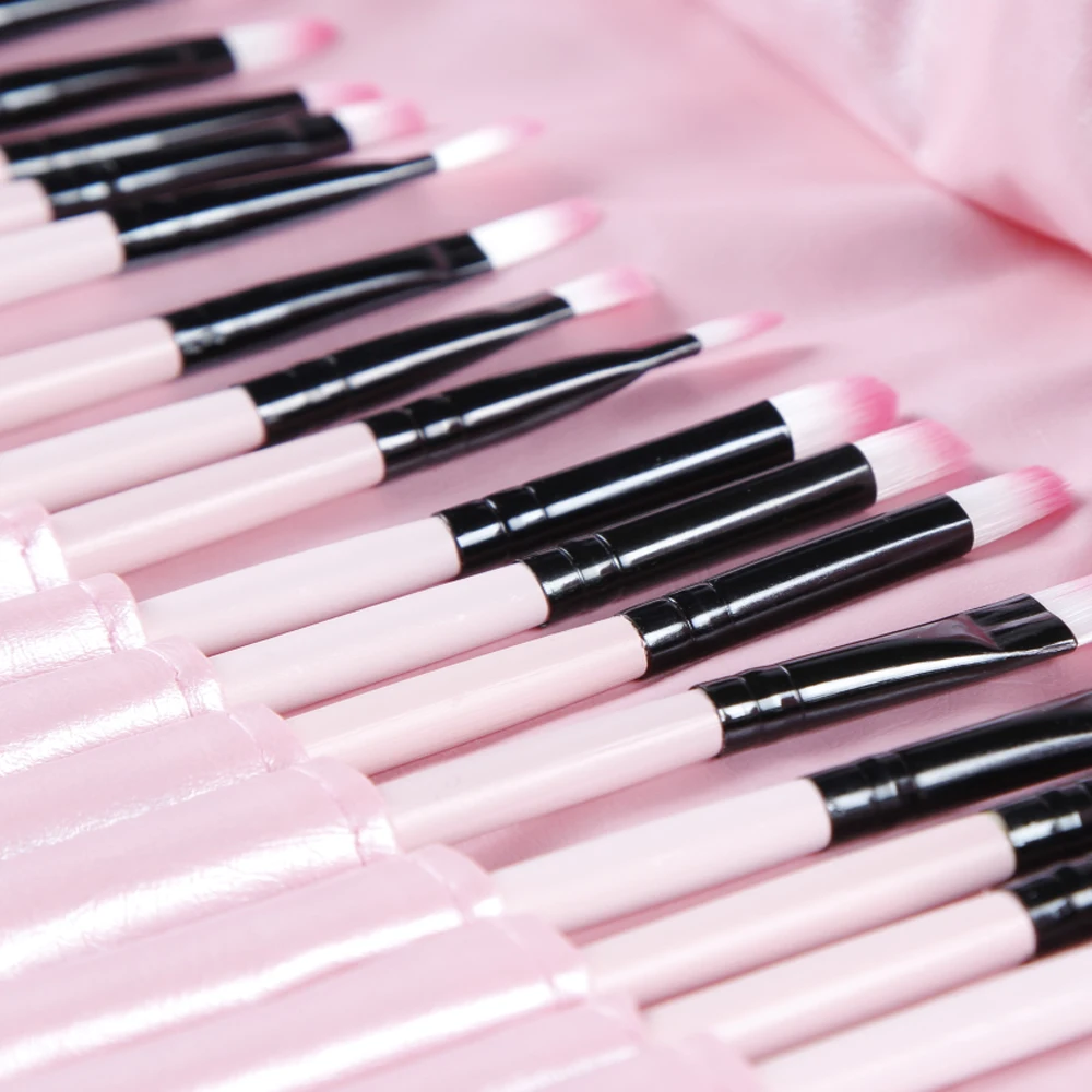 

32 Pcs Makeup Brushes Set Cosmetics Brushes Tool Kit Powder Blush Eyebrow Lip Foundation Brushes Professional Makeup Brushes Set
