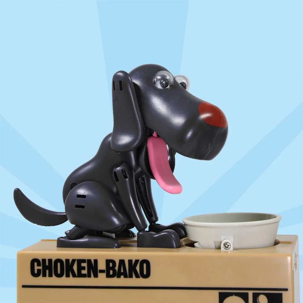1 шт. Щенячий голодный Копилка Choken Bako Роботизированная собачья копилка для монет