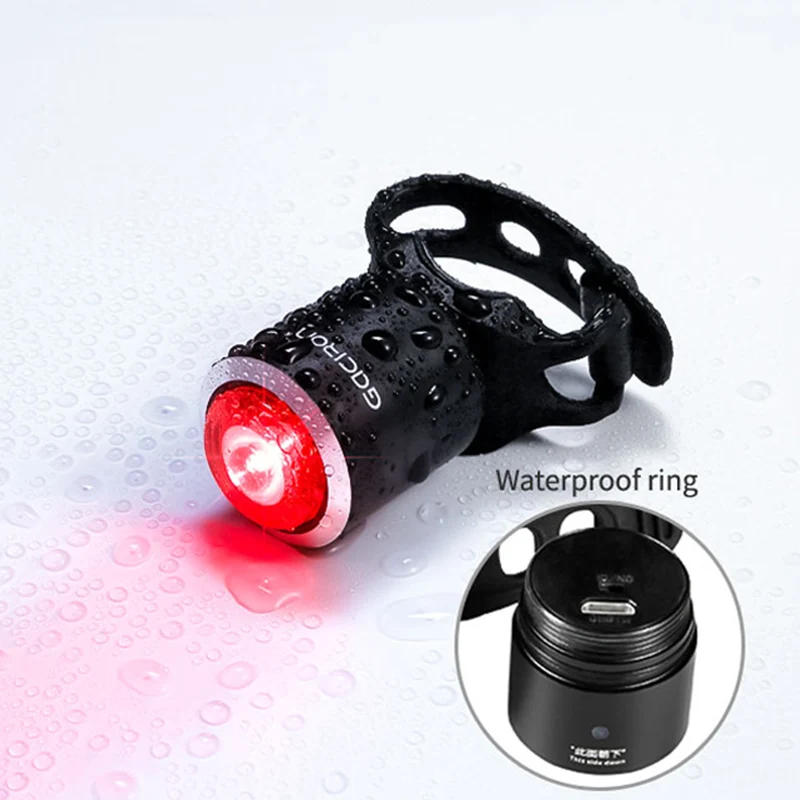 Tanie GACIRON Bike tylne światło rowerowe wodoodporne Taillight Mini LED USB akumulator górski lampa tylna automatyczna lampa