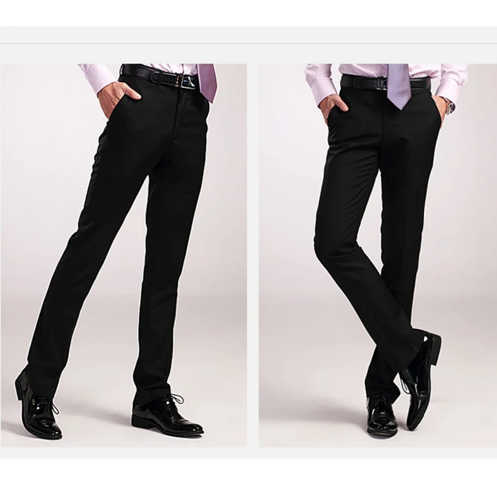 Новое поступление мужской одежды легко ухаживать брюки в западном стиле мужские тонкие брюки в западном стиле, мужские костюмные брюки, Платье Брюки