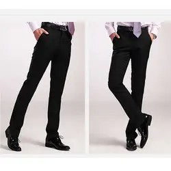 Новое поступление мужской одежды легко ухаживать брюки в западном стиле мужские тонкие брюки в западном стиле, мужские костюмные брюки