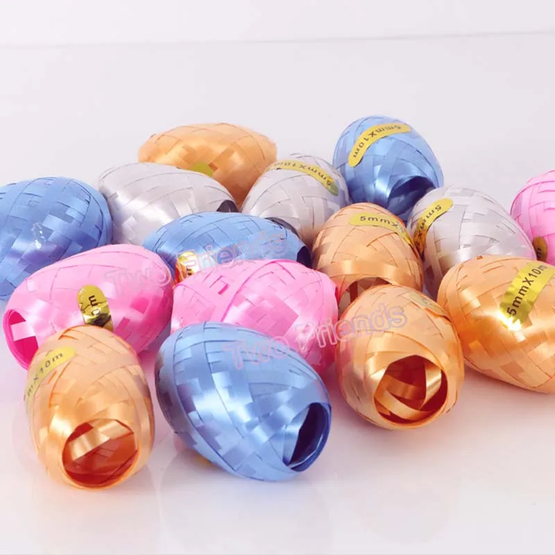 Фольгированные воздушные шары лента свадебный подарок 12 рулонов/Набор Свадебные украшения на день рождения праздник аксессуары Скрученные ленты - Цвет: normal ribbon