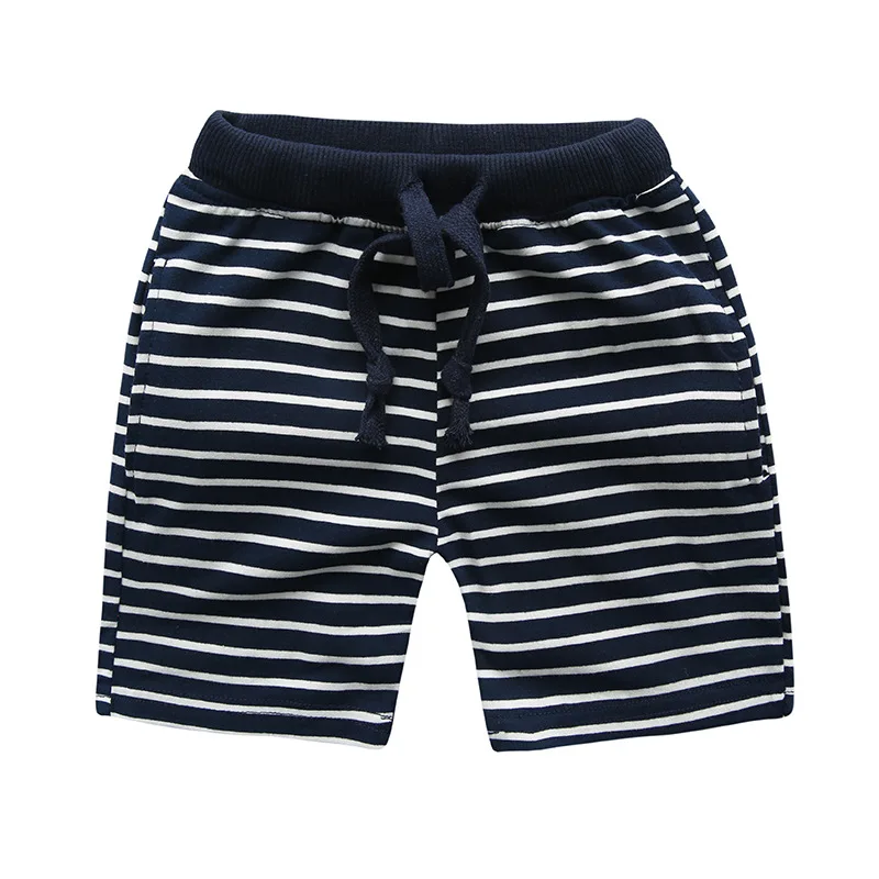 Модные детские штаны в полоску, детские штаны для маленьких мальчиков, летние пляжные свободные шорты, размер 90-130, одежда для девочек - Цвет: Stripe a