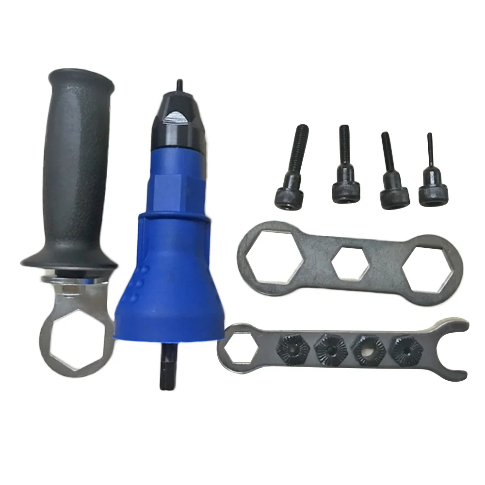 

Electric Rivet Nut Gun Attachment Cordless Drill Adapter Insert Riveter Riveting Tool 1pc