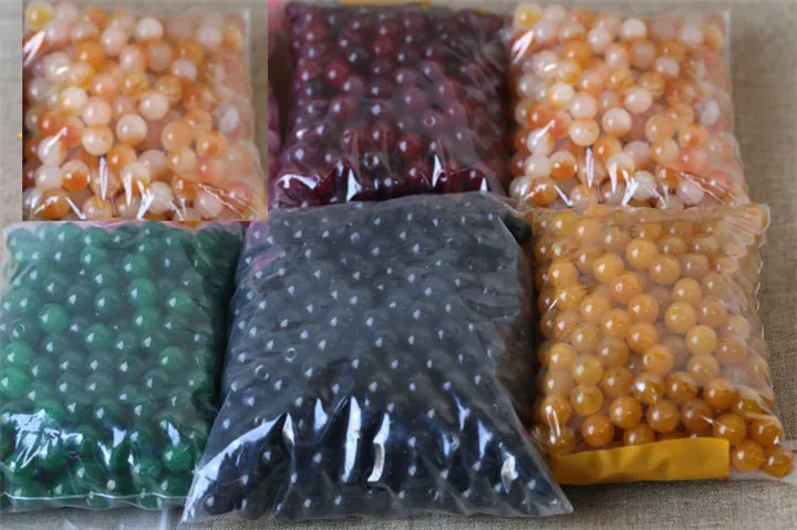 8  200pcs 8-16mm Natural Stone Loose Beads For Bracelet Jewelry Making Multicolor Jade Stone Beads Necklace Diy Jewelry Accessories