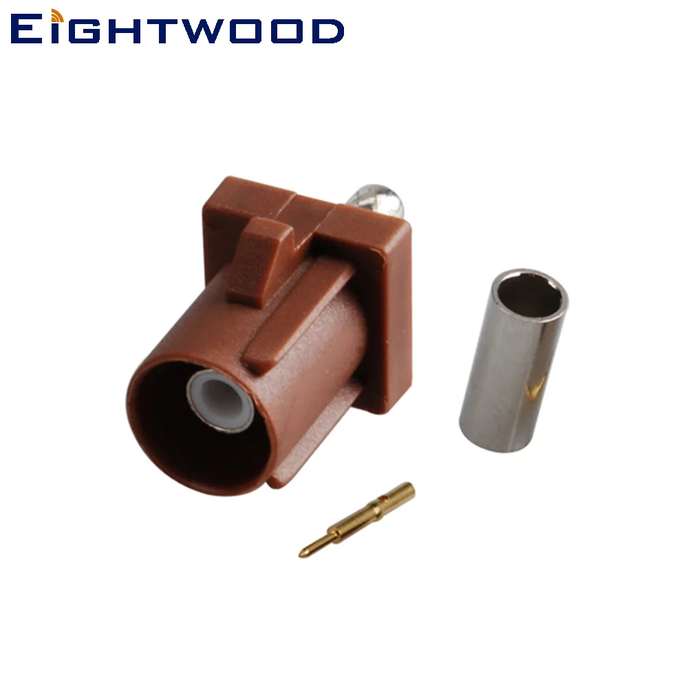 Eightwood TV2 коннектор Fakra SMB Code F штекер RF коаксиальный соединитель Адаптер