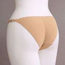 Новая сексуальная мягкая бесшовная нижнее белье бикини пуш-ап женские высококачественные купальные трусики регулируемые одноцветные мужские трусы