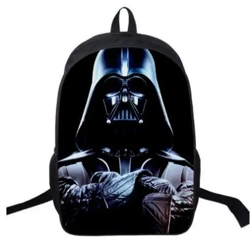 

16 Inch Kids Backpack Star Wars School Bags For Boys Satchel Cartoon Orthopedic Darth Vader Children Backpacks Mochilas Infantis