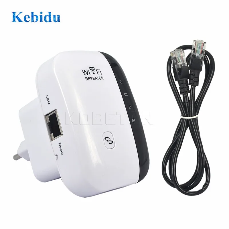 Беспроводной ретранслятор Kebidu Wi Fi роутер 300 Мбит/с 802.11N/B/G усилитель сигнала