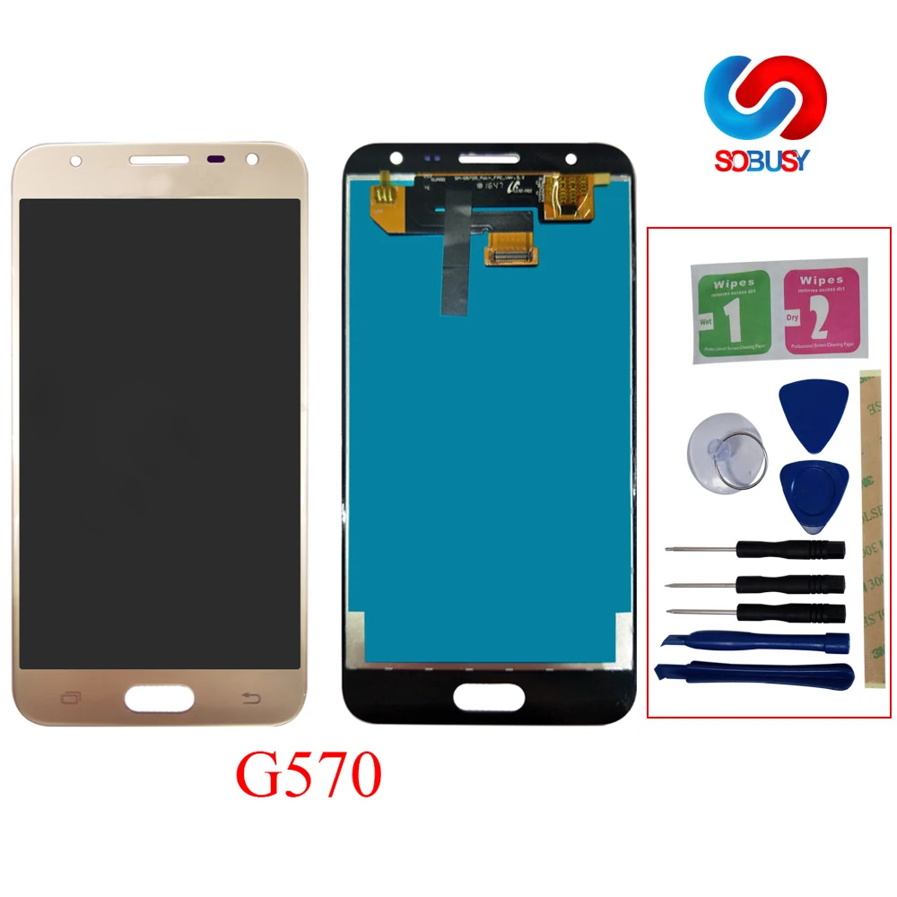 ЖК дисплей для SAMSUNG GALAXY J5 Prime панель сенсорного экрана дигитайзер в сборе сменная