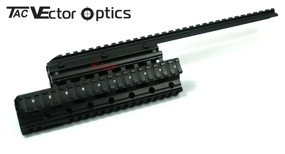 Бесплатная доставка Saiga 12 Тактические длинные поручни Quad Rail System с бесплатной