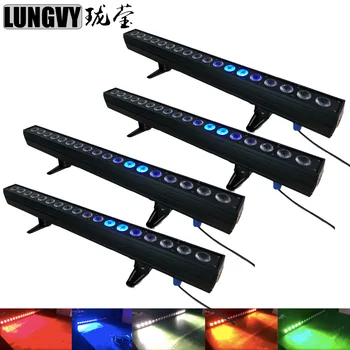 

Free Shipping 4pcs/lot 18X15W RGBWA 5IN1 Led Bar With Pixel Control Led Wall Washer Light DJ /Bar /Party /Show Light