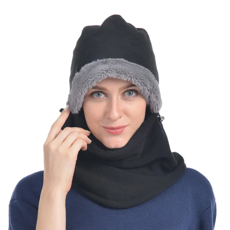

Skiing Bibs Winter Head Cap Riding Mask CS Fleece Multifunction Windproof Keep Warm Dustproof Half Face Mask Snow Scarfs