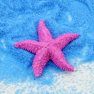 Exquisite Ornaments Shells Conch Natural Simulation Resin Starfish Blue ...