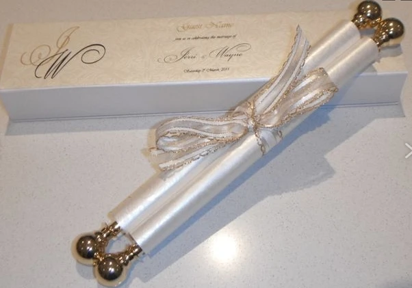 

Hot!!! New scrolls design with plating gold metal ball for wedding & business invitation 300sets/150pairs/Lot for wholesales