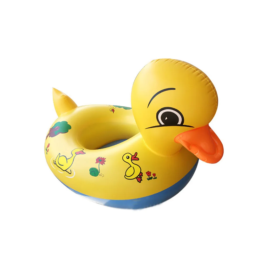 Newest Yellow Duck Baby Floats with Floating Raft Good Gift for