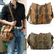 Винтажная сумка через плечо, военная Холщовая Сумка на плечо, мужская сумка, брендовая Повседневная сумка, армейский зеленый цвет, дорожная мужская сумка-мессенджер, дорожные сумки