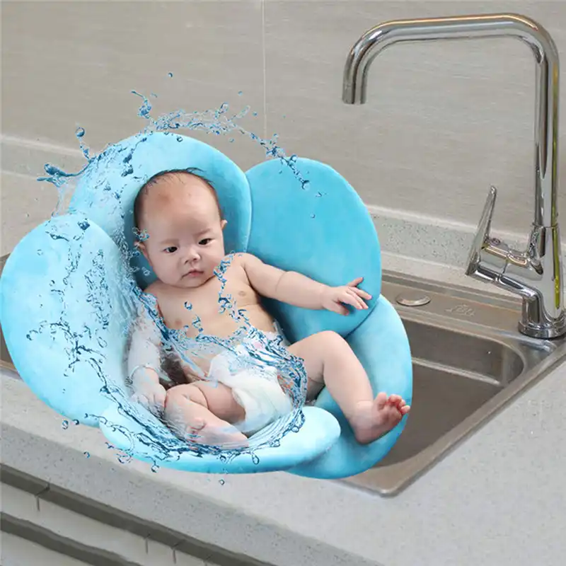 Banera De Flores Para Bebe Juego De Ducha Almohada Felpudo De Girasol Baneras Para Bebe Aliexpress
