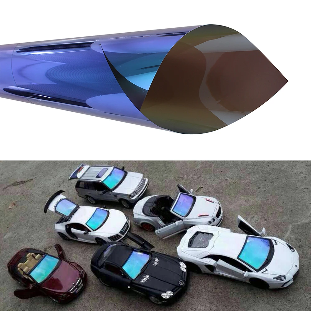 

50cm*300CM Chameleon Car Front Window Solar Film Tint protective Car Sticker Resistant Membrane Car accessories 2015 Hot Sale