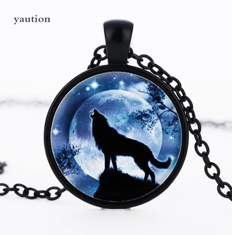 

New fashion glass cabochon wood pendant necklace leather necklace magnify charm necklace Clear jewerly for women