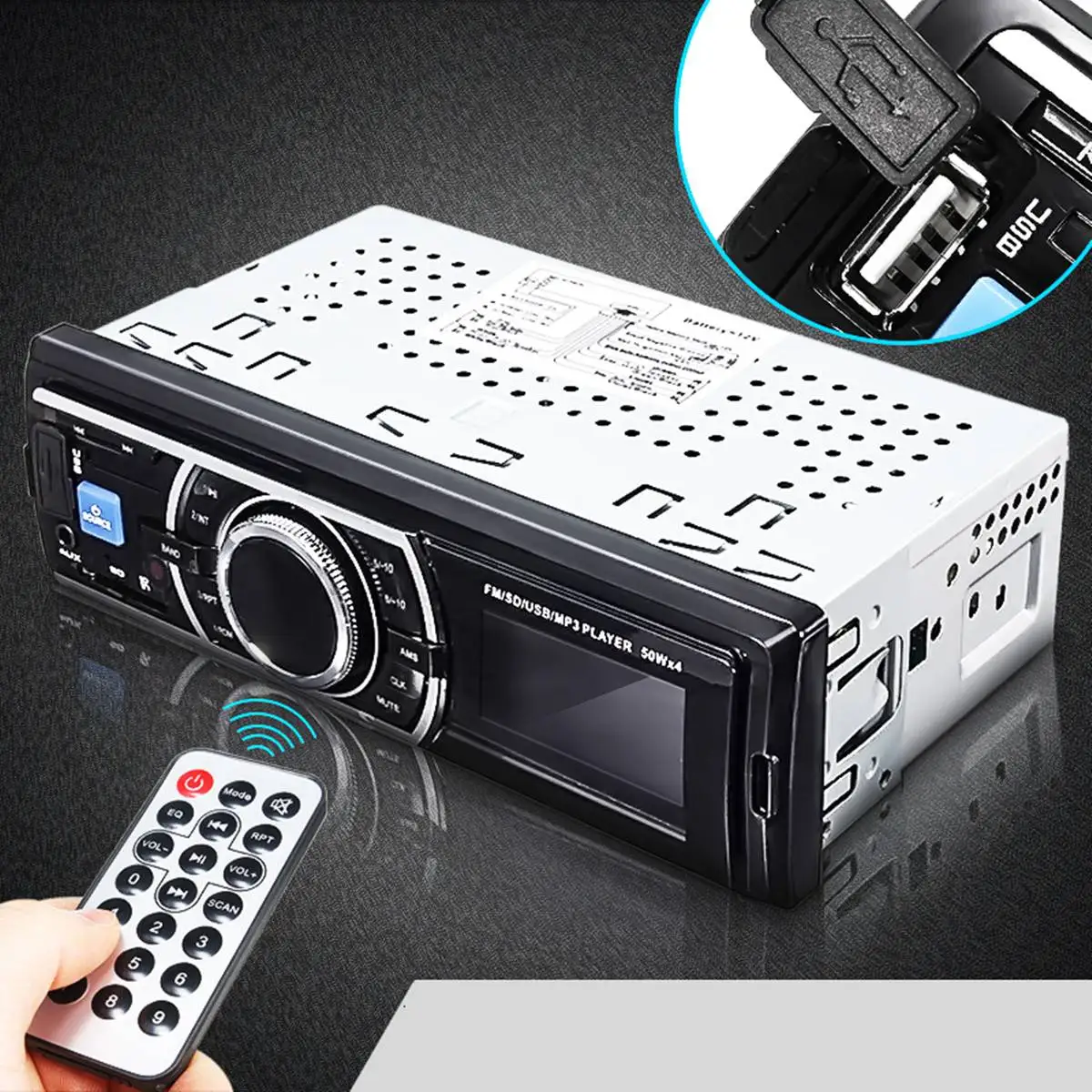

One din Car radio MP5 Player Auto Car Vehicle Audio Stereo In-Dash MP3 Player Radio FM USB SD Receiver Remote USB/SD/AUX/MMC