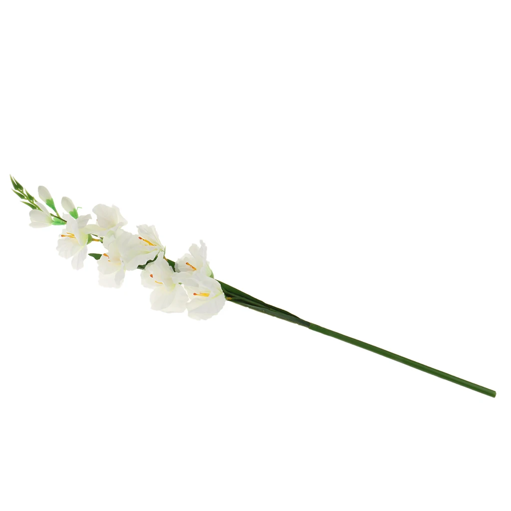 1Piece Artificial Simulation Gladiolus Flower with Stem for Wedding Home Decoration