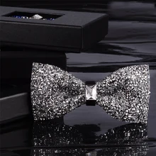 ORINERY блёстки высокого качества галстук-бабочка со стразами ручной работы мужские аксессуары вечерние подарок для мужчин Свадебная рубашка платье галстук