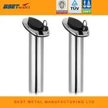 2 шт./лот заподлицо 30 градусов лучшая металлическая нержавеющая сталь 316 подставка для удочки держатели овальной формы фланец с кольцом