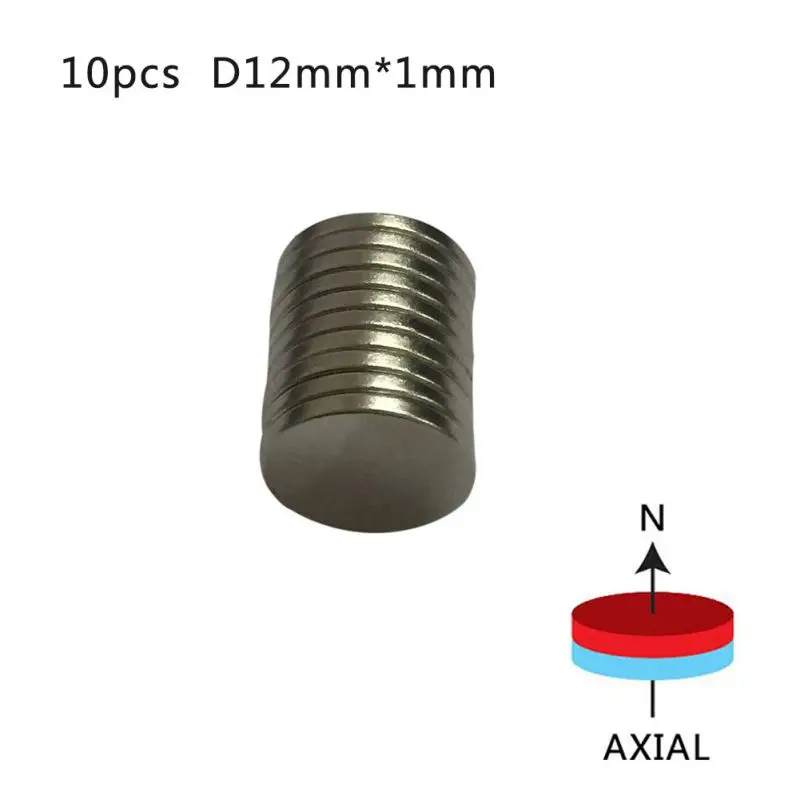 10/20/50/100 шт 12x1 мм неодимовый магнит постоянных N35 10 мм x 1 мм Неодимовый Супер мощная магнитная магниты небольшой круглый диск