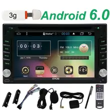 Free 3G Dongle Include Android 6.0 CAR Stereos Car DVD Player in Dash Doulbe Two 2din Auto radio GPS Navigation Wifi Mirror Link