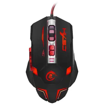 

Professional USB Wired Quick Moving LED Light Gaming Mouse Game Peripherals with 7 Buttons Coding Mouse New