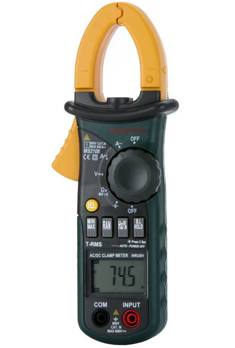 Mastech ms2108 6600 contagens medidor de braçadeira