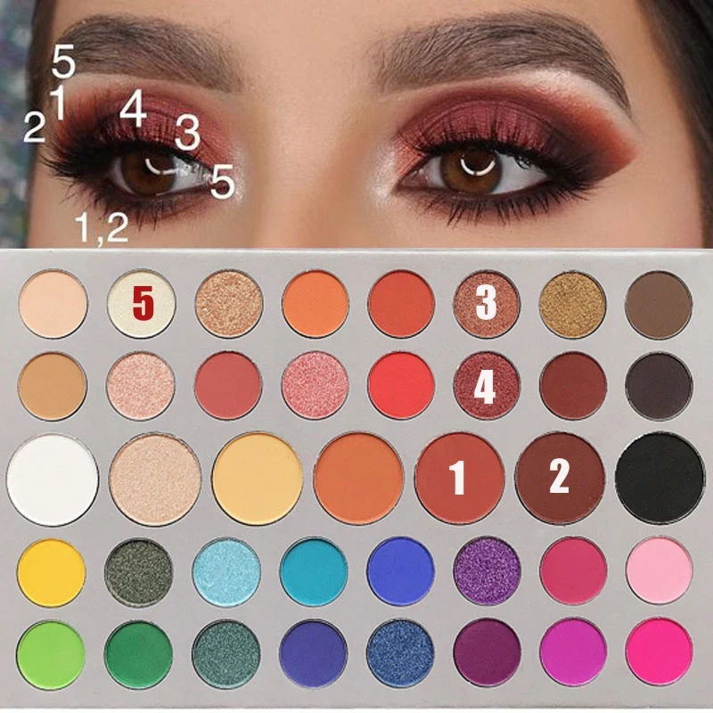 Professional 39 Colors Long Lasting Waterproof Shimmer Glitter Eye shadow Make up Palette Eye Shadow