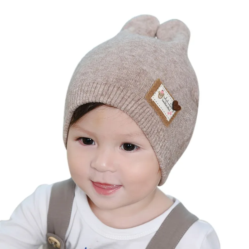 

Spring Autumn Winter Infant Toddler Knitted Hat Rabbit Long Ear Baby Bunny Beanie Cap