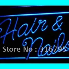 I322 открытые волосы и ногти салон красоты светодиодный неоновый свет знак включения/выключения 20+ цвета 5 размеров