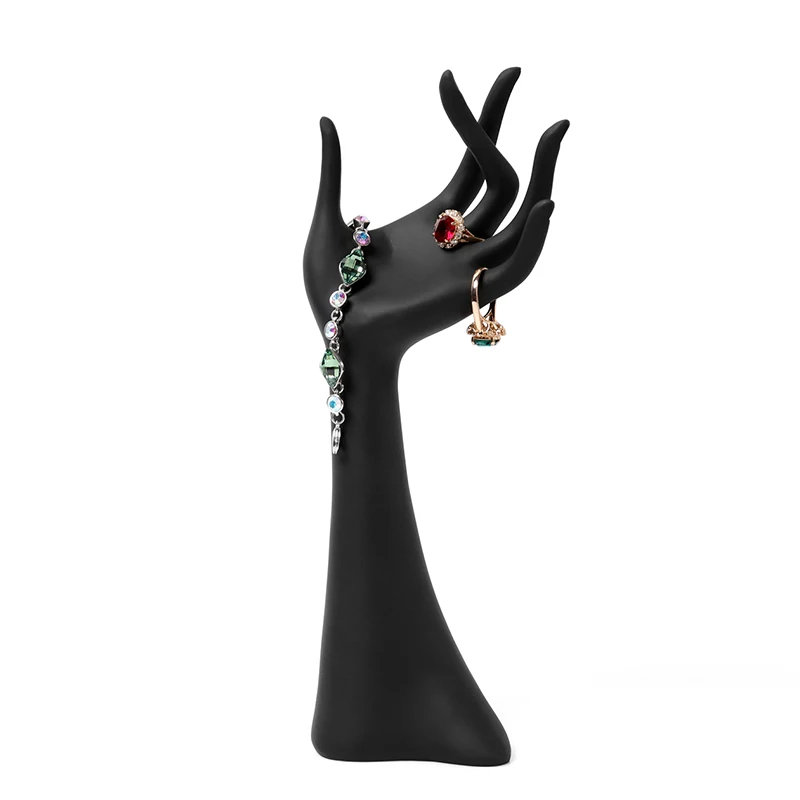  ANFEI New Resin Material Product Hand Shape Jewelry Display Stand For Ring Showcase Pendant Necklac