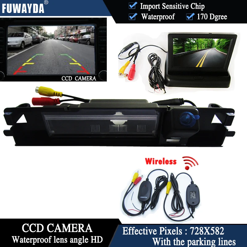 FUWAYDA font b Car b font LCD Monitor 4 3 Foldable LCD Monitor font b Car