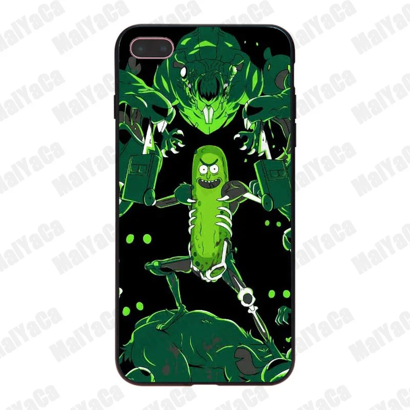 MaiYaCa Rick and Morty Pickle популярный мягкий чехол для iPhone 8 7 6 6S Plus X 10 5 5S SE 5C|Чехлы-накладки| |