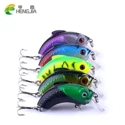 Hengjia 100 шт. Crankbait Рыбалка воблеры Жесткий Рыбалка снасти 9 г 5.5 см Иска Искусственный Crank Bait Рыболовные приманки 5 цветов